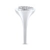 Thumbnail Image 2 of Round-Cut Diamond Heart Sunburst Ring 1/10 ct tw Sterling Silver