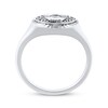 Thumbnail Image 3 of Round-Cut Diamond Evil Eye Sunburst Ring 1/20 ct tw Sterling Silver