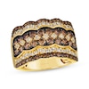 Thumbnail Image 0 of Le Vian Chocolate Diamond Scalloped Ring 1-3/4 ct tw 14K Honey Gold