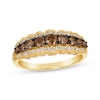 Le Vian Chocolate Diamond Scalloped Ring 7/8 ct tw 14K Honey Gold