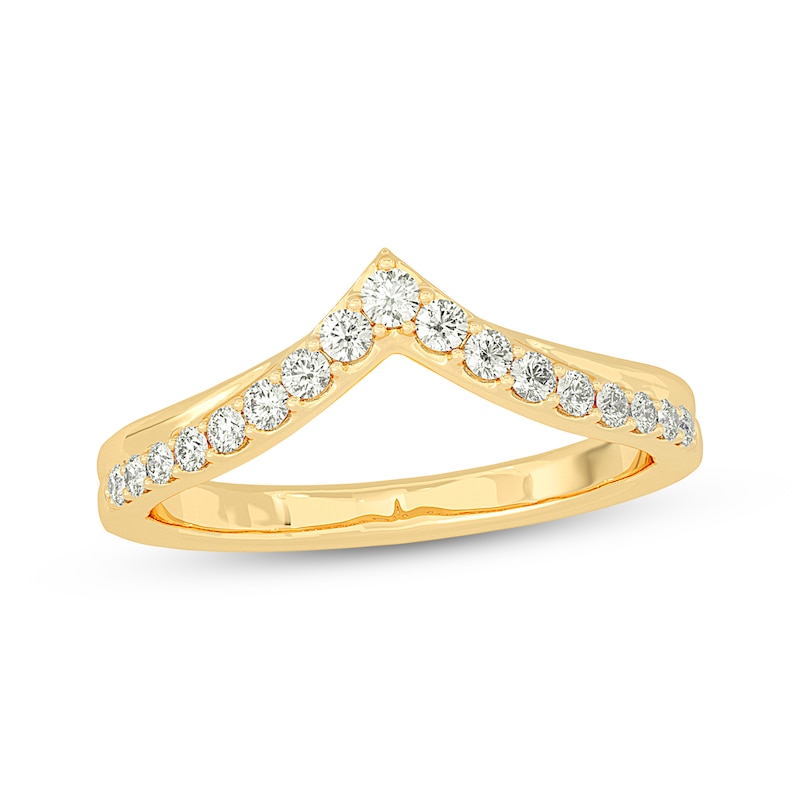 Main Image 1 of Adore Diamond Chevron Band 1/4 ct tw 14K Yellow Gold