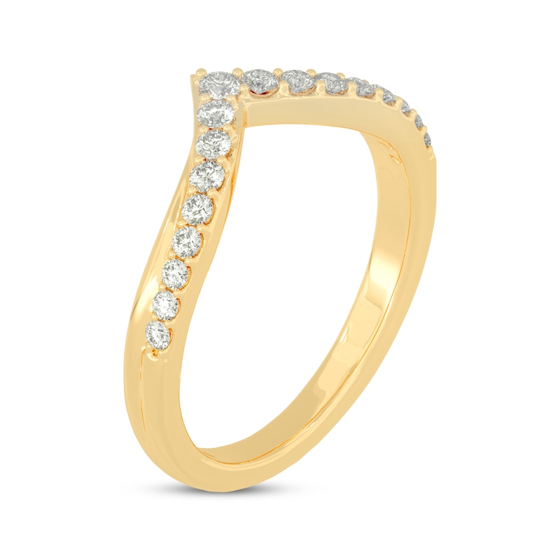 Main Image 2 of Adore Diamond Chevron Band 1/4 ct tw 14K Yellow Gold