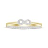 Thumbnail Image 4 of Diamond Infinity Split Ring 1/6 ct tw 10K Yellow Gold