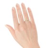 Thumbnail Image 3 of Diamond Inset Heart Two-Row Ring 1/5 ct tw 10K Yellow Gold