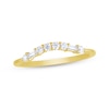 Thumbnail Image 1 of Adore Baguette & Round-Cut Diamond Contour Ring 1/5 ct tw 14K Yellow Gold