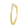Thumbnail Image 2 of Adore Baguette & Round-Cut Diamond Contour Ring 1/5 ct tw 14K Yellow Gold