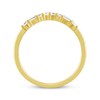 Thumbnail Image 3 of Adore Baguette & Round-Cut Diamond Contour Ring 1/5 ct tw 14K Yellow Gold