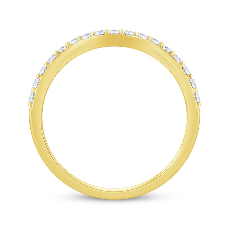 Main Image 3 of Adore Diamond Contour Ring 1/4 ct tw 14K Yellow Gold