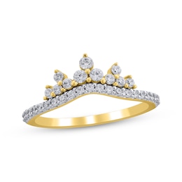 Adore Diamond Tiara Contour Ring 1/2 ct tw 14K Yellow Gold