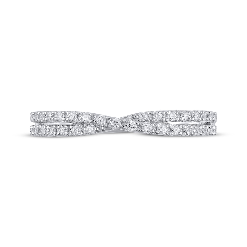 Main Image 3 of Adore Diamond Contour Crossover Ring 1/4 ct tw 14K White Gold