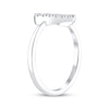 Thumbnail Image 1 of Diamond Quinceañera Heart Ring 1/10 ct tw 10K White Gold