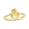 Thumbnail Image 1 of Diamond Clover Ring 1/10 ct tw 10K Yellow Gold