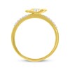 Thumbnail Image 3 of Diamond Clover Ring 1/10 ct tw 10K Yellow Gold