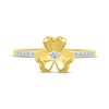 Thumbnail Image 4 of Diamond Clover Ring 1/10 ct tw 10K Yellow Gold