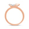 Thumbnail Image 3 of Diamond Flower Ring 1/6 ct tw 10K Rose Gold