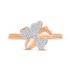 Thumbnail Image 4 of Diamond Flower Ring 1/6 ct tw 10K Rose Gold