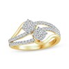 Thumbnail Image 1 of Diamond Bypass Fashion Ring 1/2 ct tw 10K Yellow Gold