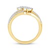 Thumbnail Image 3 of Diamond Bypass Fashion Ring 1/2 ct tw 10K Yellow Gold