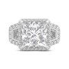 Thumbnail Image 3 of THE LEO Legacy Lab-Grown Diamond Princess-Cut Halo Engagement Ring 4-7/8 ct tw 14K White Gold