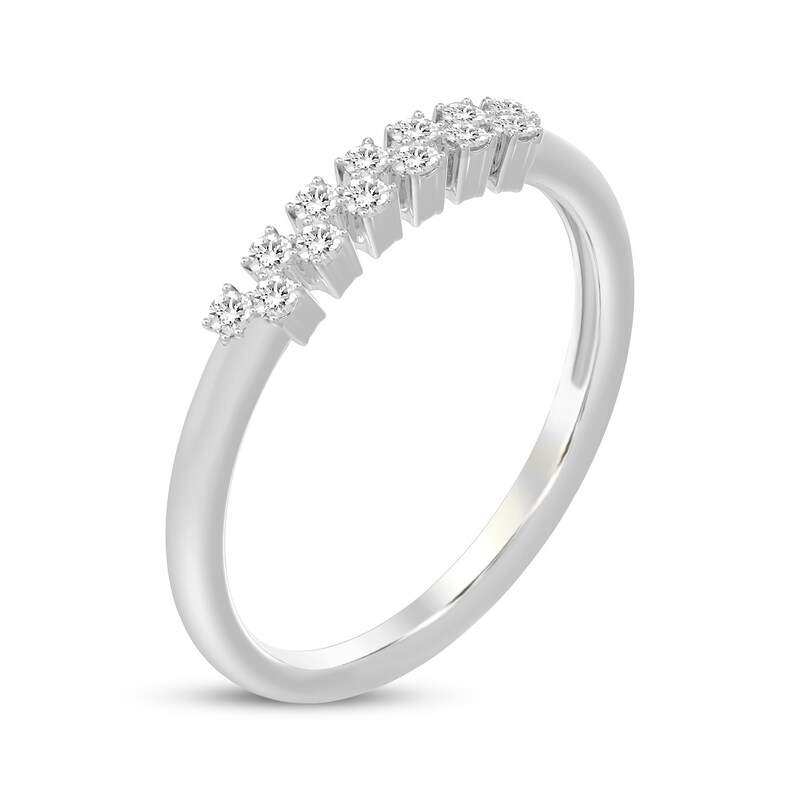 Main Image 2 of Diamond Stackable Ring 1/6 ct tw 10K White Gold