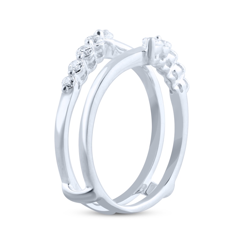 Main Image 2 of Diamond Journey Enhancer Ring 1/2 ct tw 14K White Gold
