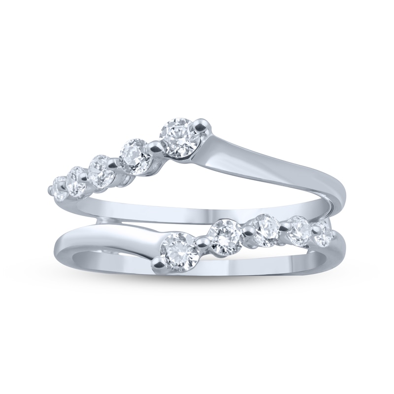 Main Image 3 of Diamond Journey Enhancer Ring 1/2 ct tw 14K White Gold