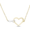 Thumbnail Image 1 of Infinity Heart Necklace 10K Two-Tone Gold 18"
