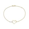 Thumbnail Image 1 of Infinity Heart Bracelet 10K Two-Tone Gold 7.5"
