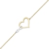 Thumbnail Image 2 of Infinity Heart Bracelet 10K Two-Tone Gold 7.5"