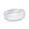 Thumbnail Image 1 of Adore Engraved Wedding Band 10K White Gold 6mm