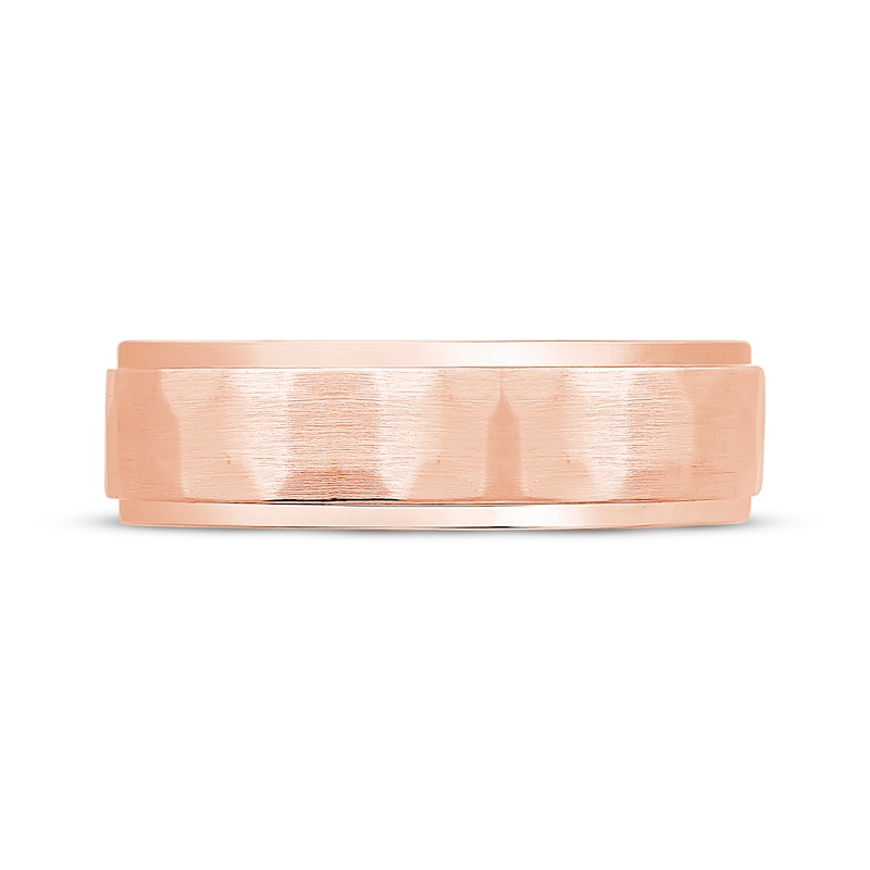 Main Image 3 of Adore Brushed Wedding Band 10K Rose Gold 6mm