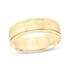 Thumbnail Image 1 of Adore Brushed Center Wedding Band 10K Yellow Gold 7mm