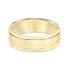 Thumbnail Image 3 of Adore Brushed Center Wedding Band 10K Yellow Gold 7mm