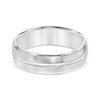 Thumbnail Image 3 of Adore Swiss Cut Brushed Wedding Band 10K White Gold 6mm
