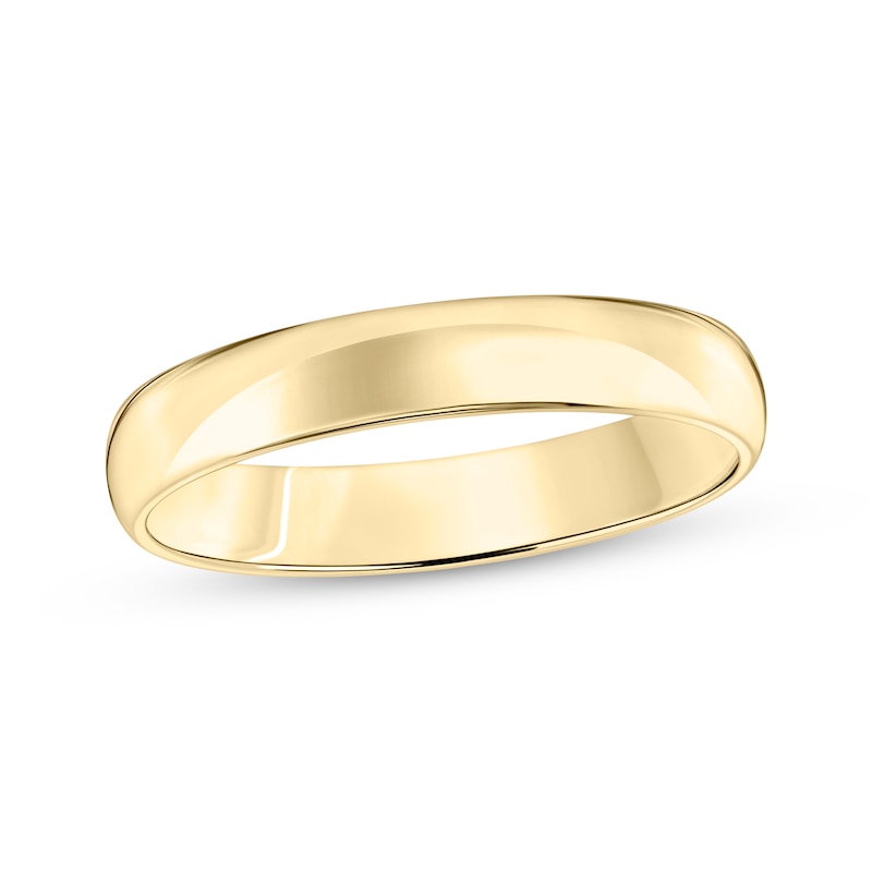 Main Image 1 of Adore Domed Wedding Band 18K Yellow Gold 4mm