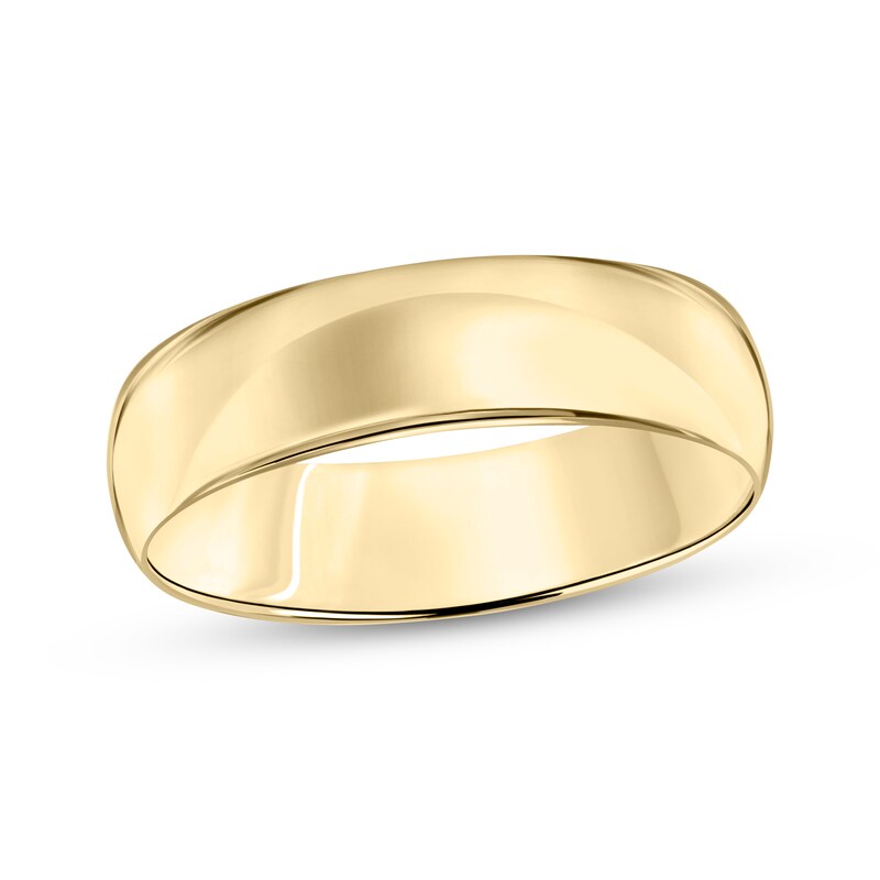 Main Image 1 of Adore Domed Wedding Band 18K Yellow Gold 6mm