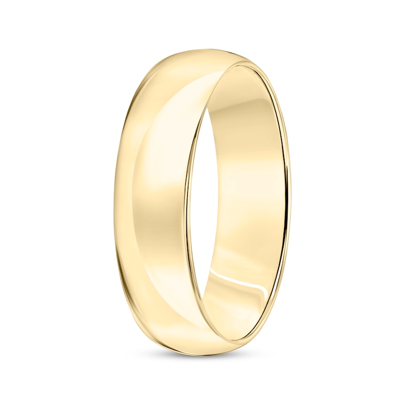 Main Image 2 of Adore Domed Wedding Band 18K Yellow Gold 6mm