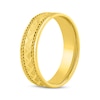 Thumbnail Image 2 of Adore Patterned & Rope-Edged Wedding Band 10K Yellow Gold 6mm