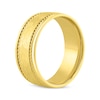 Thumbnail Image 2 of Adore Hammered & Rope-Edged Wedding Band 10K Yellow Gold 8mm