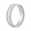 Thumbnail Image 2 of Adore Patterned & Rope-Edged Wedding Band 10K White Gold 6mm