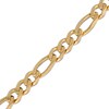 Thumbnail Image 2 of Solid Diamond-Cut Figaro Chain Bracelet 7.8mm 10K Yellow Gold 8.5&quot;