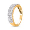 Thumbnail Image 2 of Diamond Two-Row Fashion Ring 1 ct tw 14K Yellow Gold