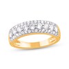 Thumbnail Image 1 of Diamond Three-Row Fashion Ring 1 ct tw 14K Yellow Gold