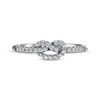 Thumbnail Image 3 of Diamond Knot Ring 1/5 ct tw 10K White Gold