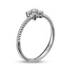 Thumbnail Image 2 of Diamond Five-Stone Flower Ring 1/8 ct tw 10K White Gold