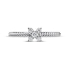 Thumbnail Image 3 of Diamond Five-Stone Flower Ring 1/8 ct tw 10K White Gold