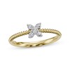 Thumbnail Image 1 of Diamond Five-Stone Flower Ring 1/8 ct tw 10K Yellow Gold