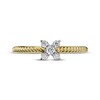 Thumbnail Image 3 of Diamond Five-Stone Flower Ring 1/8 ct tw 10K Yellow Gold