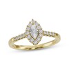 Thumbnail Image 1 of Multi-Diamond Marquise Frame Ring 1/5 ct tw 10K Yellow Gold