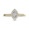 Thumbnail Image 3 of Multi-Diamond Marquise Frame Ring 1/5 ct tw 10K Yellow Gold